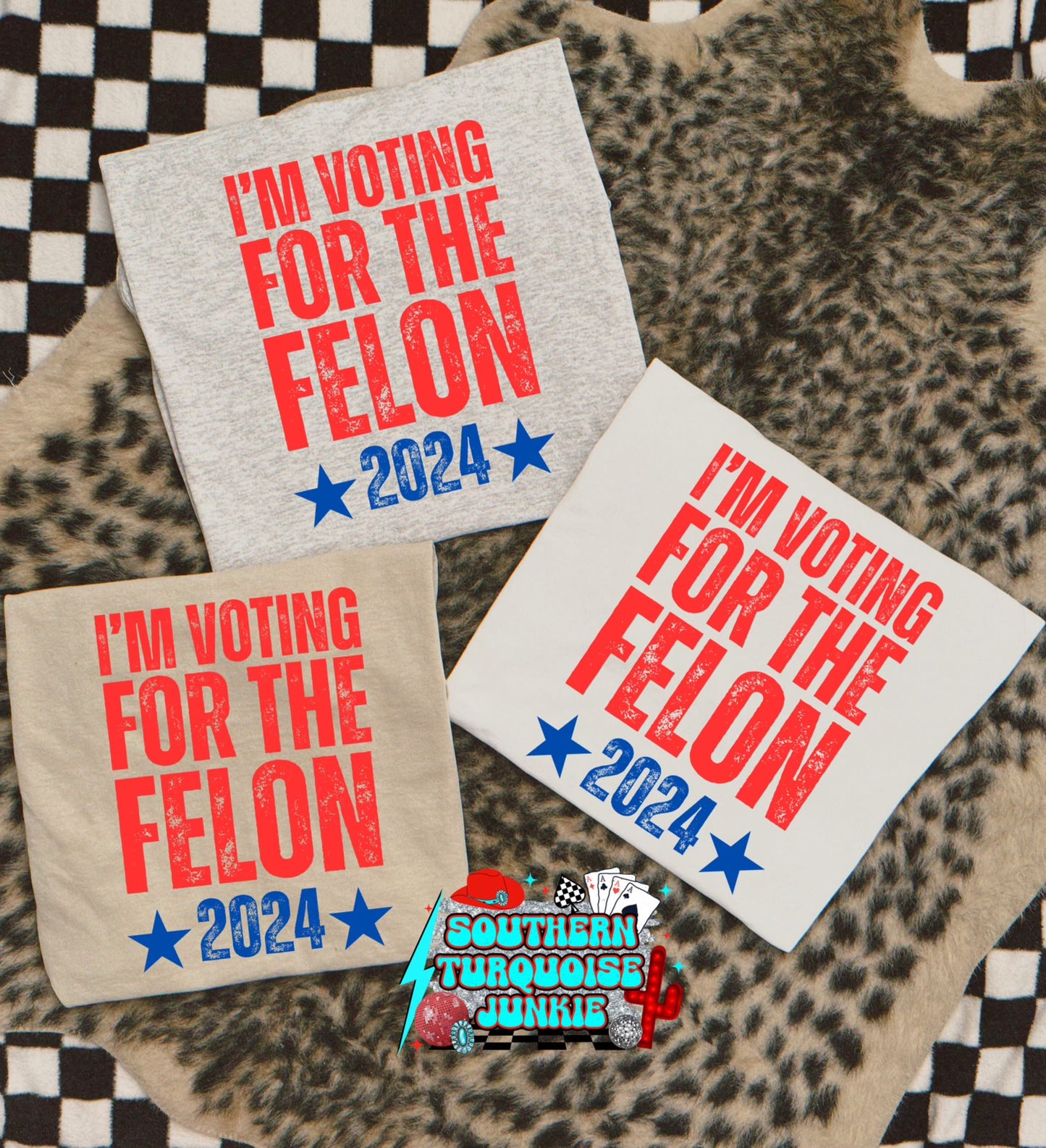 IM VOTING FOR THE FELON 2024 TEE