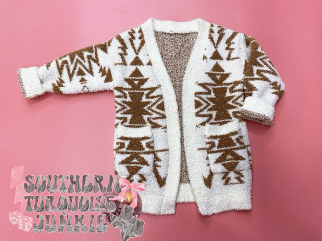 GIRLS WESTERN AZTEC CARDIGAN